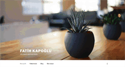 Desktop Screenshot of kapoglu.com